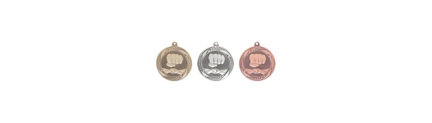 55MM GOLD FIST MEDAL 